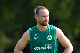 16.07.2026, Bad Wörishofen, Deutschland, 2. Bundesliga, Saison 2026/2027, Der SpVgg Greuther Fürth startet mit der zweiten Trainingseinheit in sein Sommertrainingslager in Bad Wörishofen (Unterallgäu). Der Verein bereitet sich dort auf die Saison 2026/2027 vor. Jannis Heuer (SpVgg Greuther Fürth)