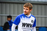 11.10.2026, Bad Wörishofen, Bayern, Deutschland. U19 (A-Jun.) Kreisklasse Allgäu – Nord: FC Bad Wörishofen U19 gegen JFG Wertachtal U19. Spielort: Stadion Unteres Hart. Saison 2026/2027. Ylli Vezaj (FC Bad Wörishofen) nachdenklich, ernst, fokussiert