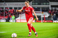 22.09.2026, Unterhaching, Deutschland. UEFA Women's Champions League, 1. Spieltag der Ligaphase: FC Bayern München Frauen gegen Manchester City. UWCL-Auftakt der FC Bayern Frauen und erstes UWCL-Pflichtspiel im neuen Zuhause Sportpark Unterhaching. Klara Bühl (FC Bayern Frauen)