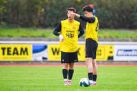 17.10.2026, Mindelheim, Bayern, Deutschland. Kreisliga Allgäu Nord: TSV Mindelheim gegen SV Oberegg. Spielort: Julius-Strohmayer-Stadion. Paul Filser (TSV Mindelheim)  nachdenklich, ernst, fokussiert