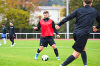 17.10.2026, Mindelheim, Bayern, Deutschland. Kreisliga Allgäu Nord: TSV Mindelheim gegen SV Oberegg. Spielort: Julius-Strohmayer-Stadion. Quirin Mack (TSV Mindelheim) nachdenklich, ernst, fokussiert