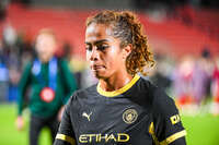 22.09.2026, Unterhaching, Deutschland. UEFA Women's Champions League, 1. Spieltag der Ligaphase: FC Bayern München Frauen gegen Manchester City. UWCL-Auftakt der FC Bayern Frauen und erstes UWCL-Pflichtspiel im neuen Zuhause Sportpark Unterhaching. Mary Fowler (Manchester City Frauen)