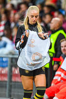 22.09.2026, Unterhaching, Deutschland. UEFA Women's Champions League, 1. Spieltag der Ligaphase: FC Bayern München Frauen gegen Manchester City. UWCL-Auftakt der FC Bayern Frauen und erstes UWCL-Pflichtspiel im neuen Zuhause Sportpark Unterhaching. Laura Blindkilde Brown (Manchester City Frauen)