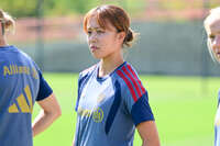 19.08.2026, München, Deutschland. Google Pixel Frauen-Bundesliga: Die FC Bayern Frauen absolvieren auf dem FC Bayern Campus eine Trainingseinheit vor dem Bundesliga-Saisonauftakt gegen den 1. FC Union Berlin. Momoko Tanikawa (FC Bayern Frauen)