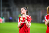 22.09.2026, Unterhaching, Deutschland. UEFA Women's Champions League, 1. Spieltag der Ligaphase: FC Bayern München Frauen gegen Manchester City. UWCL-Auftakt der FC Bayern Frauen und erstes UWCL-Pflichtspiel im neuen Zuhause Sportpark Unterhaching. Sarah Zadrazil (FC Bayern Frauen)