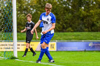 11.10.2026, Bad Wörishofen, Bayern, Deutschland. U19 (A-Jun.) Kreisklasse Allgäu – Nord: FC Bad Wörishofen U19 gegen JFG Wertachtal U19. Spielort: Stadion Unteres Hart. Saison 2026/2027. Niklas Lichtenberg (FC Bad Wörishofen) traurig, bedrückt, niedergeschlagen