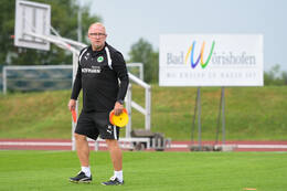 15.07.2026, Bad Wörishofen, Deutschland, 2. Bundesliga, Saison 2026/2027, Der SpVgg Greuther Fürth startet mit der ersten Trainingseinheit in sein Sommertrainingslager in Bad Wörishofen (Unterallgäu). Der Verein bereitet sich dort auf die Saison 2026/2027 vor. Cheftrainer Heiko Vogel (SpVgg Greuther Fürth)