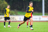 17.10.2026, Mindelheim, Bayern, Deutschland. Kreisliga Allgäu Nord: TSV Mindelheim gegen SV Oberegg. Spielort: Julius-Strohmayer-Stadion. Darius Argintaru (TSV Mindelheim) beim Laufen, im Sprint, in einer Laufszene