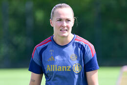 19.08.2026, München, Deutschland. Google Pixel Frauen-Bundesliga: Die FC Bayern Frauen absolvieren auf dem FC Bayern Campus eine Trainingseinheit vor dem Bundesliga-Saisonauftakt gegen den 1. FC Union Berlin. Magdalena Eriksson (FC Bayern Frauen)