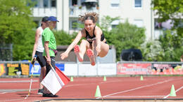 Mindelheim, Deutschland - 09.05.2026: Wettkampf bei der Internationalen Bodensee-Leichtathletik (IBL) 2026 im Julius-Stromayer-Stadion.