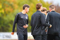 17.10.2026, Mindelheim, Bayern, Deutschland. Kreisliga Allgäu Nord: TSV Mindelheim gegen SV Oberegg. Spielort: Julius-Strohmayer-Stadion. Darius Argintaru (TSV Mindelheim) nachdenklich, ernst, fokussiert