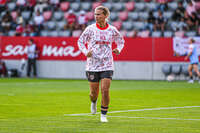 31.08.2026, München, Deutschland. Google Pixel Frauen-Bundesliga: FC Bayern München Frauen gegen 1. FSV Mainz 05 Frauen am FC Bayern Campus. Erstes Heimspiel des FC Bayern München in der Saison 2026/27. Mainz 05 Frauen wärmen sich vor dem Spiel auf.