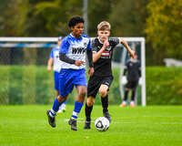 11.10.2026, Bad Wörishofen, Bayern, Deutschland. U19 (A-Jun.) Kreisklasse Allgäu – Nord: FC Bad Wörishofen U19 gegen JFG Wertachtal U19. Spielort: Stadion Unteres Hart. Saison 2026/2027. Samuel Greil Correira (FC Bad Wörishofen) am Ball, mit dem Ball, in einer Spielszene