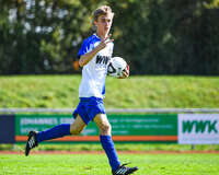 04.10.2026, Bad Wörishofen, Deutschland. U19 (A-Jun.) Kreisklasse Allgäu - Nord: FC Bad Wörishofen U19 gegen SG Unterrieden U19. Spielort: Stadion Am Unteren Hart. Niklas Lichtenberg (FC Bad Wörishofen) beim Jubel, jubelnd, feiernd
