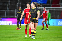 22.09.2026, Unterhaching, Deutschland. UEFA Women's Champions League, 1. Spieltag der Ligaphase: FC Bayern München Frauen gegen Manchester City. UWCL-Auftakt der FC Bayern Frauen und erstes UWCL-Pflichtspiel im neuen Zuhause Sportpark Unterhaching. Jovana Damnjanović (FC Bayern Frauen)