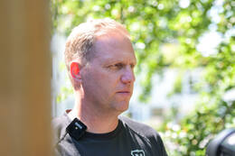 02.07.2026, Bad Wörishofen, Deutschland. Der FC Vaduz absolviert am vierten und vorletzten Tag seines Sommertrainingslagers Medientermine im Parkhotel Bad Wörishofen. Spieler, Trainer und insbesondere die Neuzugänge stehen für Interviews und Gespräche im Rahmen der Vorbereitung auf die Saison 2026/2027 der Swiss Football League (SFL) zur Verfügung. Marc Schneider (FC Vaduz)