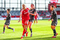31.08.2026, München, Deutschland. Google Pixel Frauen-Bundesliga: FC Bayern München Frauen gegen 1. FSV Mainz 05 Frauen am FC Bayern Campus. Erstes Heimspiel des FC Bayern München in der Saison 2026/27. Pernille Harder (FC Bayern Frauen)