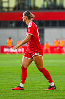 31.08.2026, München, Deutschland. Google Pixel Frauen-Bundesliga: FC Bayern München Frauen gegen 1. FSV Mainz 05 Frauen am FC Bayern Campus. Erstes Heimspiel des FC Bayern München in der Saison 2026/27. Klara Bühl (FC Bayern Frauen)