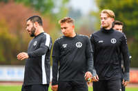 17.10.2026, Mindelheim, Bayern, Deutschland. Kreisliga Allgäu Nord: TSV Mindelheim gegen SV Oberegg. Spielort: Julius-Strohmayer-Stadion. Sebastian Müller (TSV Mindelheim) nachdenklich, ernst, fokussiert