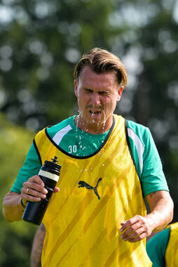 16.07.2026, Bad Wörishofen, Deutschland, 2. Bundesliga, Saison 2026/2027, Der SpVgg Greuther Fürth startet mit der zweiten Trainingseinheit in sein Sommertrainingslager in Bad Wörishofen (Unterallgäu). Der Verein bereitet sich dort auf die Saison 2026/2027 vor. Felix Klaus (SpVgg Greuther Fürth)