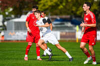 03.10.2026, Mindelheim, Deutschland. Kreisliga Allgäu Nord: TSV Mindelheim gegen (SG) Sontheim/Westerheim. Spielort: Julius-Strohmayer Stadion. Darius Argintaru (TSV Mindelheim) beim Laufen, im Sprint, in einer Laufszene