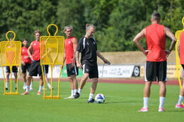29.06.2026, Bad Wörishofen, Deutschland, Swiss Football League, SFL 2026/2027, Der FC Vaduz startet mit der ersten Trainingseinheit in sein Sommertrainingslager in Bad Wörishofen (Unterallgäu). Der Verein bereitet sich dort auf die Saison 2026/2027 vor. Pascal Cerrone (FC Vaduz)