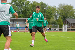 15.07.2026, Bad Wörishofen, Deutschland, 2. Bundesliga, Saison 2026/2027, Der SpVgg Greuther Fürth startet mit der ersten Trainingseinheit in sein Sommertrainingslager in Bad Wörishofen (Unterallgäu). Der Verein bereitet sich dort auf die Saison 2026/2027 vor. Aaron Keller (SpVgg Greuther Fürth)