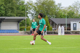 15.07.2026, Bad Wörishofen, Deutschland, 2. Bundesliga, Saison 2026/2027, Der SpVgg Greuther Fürth startet mit der ersten Trainingseinheit in sein Sommertrainingslager in Bad Wörishofen (Unterallgäu). Der Verein bereitet sich dort auf die Saison 2026/2027 vor. David Abrangao (SpVgg Greuther Fürth)