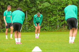 15.07.2026, Bad Wörishofen, Deutschland, 2. Bundesliga, Saison 2026/2027, Der SpVgg Greuther Fürth startet mit der ersten Trainingseinheit in sein Sommertrainingslager in Bad Wörishofen (Unterallgäu). Der Verein bereitet sich dort auf die Saison 2026/2027 vor. Felix Higl (SpVgg Greuther Fürth)
