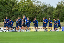 19.07.2026, Bad Wörishofen, Deutschland. 2. Bundesliga: Der SV Darmstadt 98 startet mit der ersten Trainingseinheit in das Sommertrainingslager. Spieler laufen.