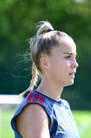 19.08.2026, München, Deutschland. Google Pixel Frauen-Bundesliga: Die FC Bayern Frauen absolvieren auf dem FC Bayern Campus eine Trainingseinheit vor dem Bundesliga-Saisonauftakt gegen den 1. FC Union Berlin. Giulia Gwinn (FC Bayern Frauen)
