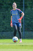 05.08.2026, München, Deutschland. Google Pixel Frauen-Bundesliga: Die FC Bayern Frauen absolvieren auf dem FC Bayern Campus eine Trainingseinheit zur Vorbereitung auf das Testspiel gegen Paris FC. Sophie Klein (FC Bayern Frauen)