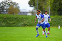 11.10.2026, Bad Wörishofen, Bayern, Deutschland. A-Klasse Allgäu 2: FC Bad Wörishofen II gegen TSV 1913 Ettringen. Spielort: Stadion Unteres Hart. 12. Spieltag der A-Klasse Allgäu 2, Saison 2026/2027. Tesfom Eyob (FC Bad Wörishofen) beim Laufen, im Sprint, in einer Laufszene