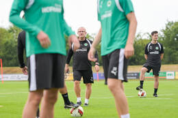 15.07.2026, Bad Wörishofen, Deutschland, 2. Bundesliga, Saison 2026/2027, Der SpVgg Greuther Fürth startet mit der ersten Trainingseinheit in sein Sommertrainingslager in Bad Wörishofen (Unterallgäu). Der Verein bereitet sich dort auf die Saison 2026/2027 vor. Cheftrainer Heiko Vogel (SpVgg Greuther Fürth)