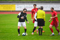17.10.2026, Mindelheim, Bayern, Deutschland. A-Klasse Allgäu 3: TSV Mindelheim II gegen SV Oberegg II. Spielort: Julius-Strohmayer-Stadion. Konstantin Hofmann (TSV Mindelheim) am Ball, mit dem Ball, in einer Spielszene