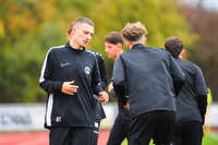 17.10.2026, Mindelheim, Bayern, Deutschland. Kreisliga Allgäu Nord: TSV Mindelheim gegen SV Oberegg. Spielort: Julius-Strohmayer-Stadion. Thomas Barbe (TSV Mindelheim) beim Aufwärmen, beim Warmmachen, während des Aufwärmens