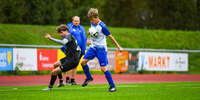 11.10.2026, Bad Wörishofen, Bayern, Deutschland. U19 (A-Jun.) Kreisklasse Allgäu – Nord: FC Bad Wörishofen U19 gegen JFG Wertachtal U19. Spielort: Stadion Unteres Hart. Saison 2026/2027. Niklas Lichtenberg (FC Bad Wörishofen) am Ball, mit dem Ball, in einer Spielszene