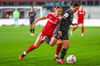 31.08.2026, München, Deutschland. Google Pixel Frauen-Bundesliga: FC Bayern München Frauen gegen 1. FSV Mainz 05 Frauen am FC Bayern Campus. Erstes Heimspiel des FC Bayern München in der Saison 2026/27. Klara Bühl (FC Bayern Frauen)