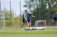 05.08.2026, München, Deutschland. Google Pixel Frauen-Bundesliga: Die FC Bayern Frauen absolvieren auf dem FC Bayern Campus eine Trainingseinheit zur Vorbereitung auf das Testspiel gegen Paris FC. Alara Sehitler (FC Bayern Frauen)