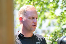 02.07.2026, Bad Wörishofen, Deutschland. Der FC Vaduz absolviert am vierten und vorletzten Tag seines Sommertrainingslagers Medientermine im Parkhotel Bad Wörishofen. Spieler, Trainer und insbesondere die Neuzugänge stehen für Interviews und Gespräche im Rahmen der Vorbereitung auf die Saison 2026/2027 der Swiss Football League (SFL) zur Verfügung. Marc Schneider (FC Vaduz)