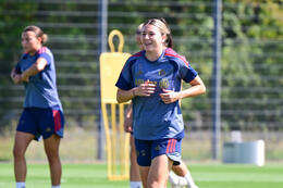 19.08.2026, München, Deutschland. Google Pixel Frauen-Bundesliga: Die FC Bayern Frauen absolvieren auf dem FC Bayern Campus eine Trainingseinheit vor dem Bundesliga-Saisonauftakt gegen den 1. FC Union Berlin. Barbara Dunst (FC Bayern Frauen)