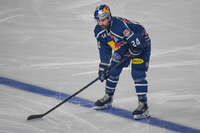09.10.2026, München, Deutschland. PENNY DEL, Deutsche Eishockey Liga, Saison 2026/27, 7. Spieltag: EHC Red Bull München gegen ERC Ingolstadt im SAP Garden in München. Ryan Murphy (EHC Red Bull München) nachdenklich, ernst, fokussiert