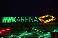 20.09.2026, Augsburg, Deutschland. Die WWK Arena in Augsburg vor dem UEFA Nations League-Länderspiel der deutschen Fußball-Nationalmannschaft gegen Griechenland. Die Partie am 27. September 2026 ist das erste Heim-Länderspiel unter Bundestrainer Jürgen Klopp.