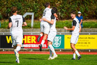 03.10.2026, Mindelheim, Deutschland. Kreisliga Allgäu Nord: TSV Mindelheim gegen (SG) Sontheim/Westerheim. Spielort: Julius-Strohmayer Stadion. Sebastian Müller (TSV Mindelheim) beim Jubel, jubelnd, feiernd