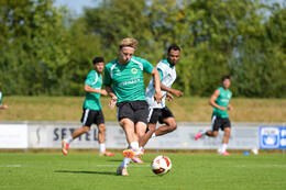 16.07.2026, Bad Wörishofen, Deutschland, 2. Bundesliga, Saison 2026/2027, Der SpVgg Greuther Fürth startet mit der zweiten Trainingseinheit in sein Sommertrainingslager in Bad Wörishofen (Unterallgäu). Der Verein bereitet sich dort auf die Saison 2026/2027 vor. Philipp Müller (SpVgg Greuther Fürth)