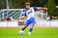 11.10.2026, Bad Wörishofen, Bayern, Deutschland. U19 (A-Jun.) Kreisklasse Allgäu – Nord: FC Bad Wörishofen U19 gegen JFG Wertachtal U19. Spielort: Stadion Unteres Hart. Saison 2026/2027. Fabio Hellwagner (FC Bad Wörishofen) beim Schuss, beim Abschluss, bei der Schussabgabe