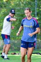 19.08.2026, München, Deutschland. Google Pixel Frauen-Bundesliga: Die FC Bayern Frauen absolvieren auf dem FC Bayern Campus eine Trainingseinheit vor dem Bundesliga-Saisonauftakt gegen den 1. FC Union Berlin. Klara Bühl (FC Bayern Frauen)