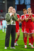 31.08.2026, München, Deutschland. Google Pixel Frauen-Bundesliga: FC Bayern München Frauen gegen 1. FSV Mainz 05 Frauen am FC Bayern Campus. Erstes Heimspiel des FC Bayern München in der Saison 2026/27. Stine Ballisager (FC Bayern Frauen)