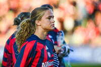 22.09.2026, Unterhaching, Deutschland. UEFA Women's Champions League, 1. Spieltag der Ligaphase: FC Bayern München Frauen gegen Manchester City. UWCL-Auftakt der FC Bayern Frauen und erstes UWCL-Pflichtspiel im neuen Zuhause Sportpark Unterhaching. Sophie Proost (FC Bayern Frauen)