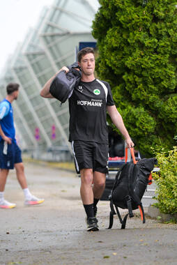 15.07.2026, Bad Wörishofen, Deutschland, 2. Bundesliga, Saison 2026/2027, Der SpVgg Greuther Fürth startet mit der ersten Trainingseinheit in sein Sommertrainingslager in Bad Wörishofen (Unterallgäu). Der Verein bereitet sich dort auf die Saison 2026/2027 vor. Simon Hofmann (SpVgg Greuther Fürth)
